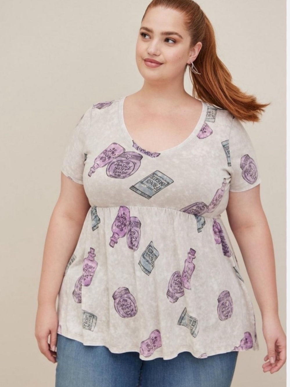 Disney Torrid The Nightmare Before Christmas Babydoll Top 5XL